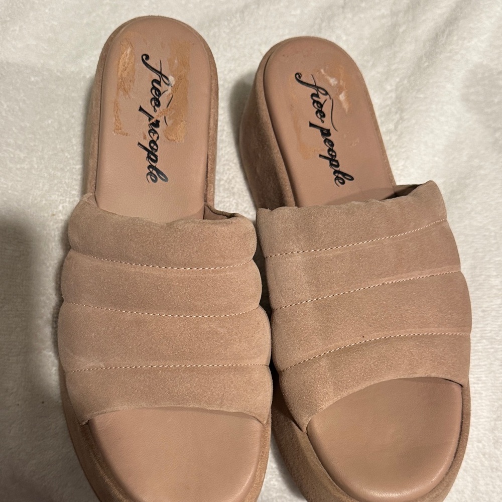Free People Beige Women's platform